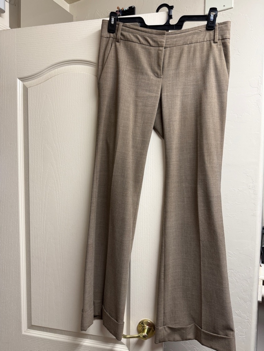Laundry By Shelli Segal Taupe Boot Cut Dress Pants